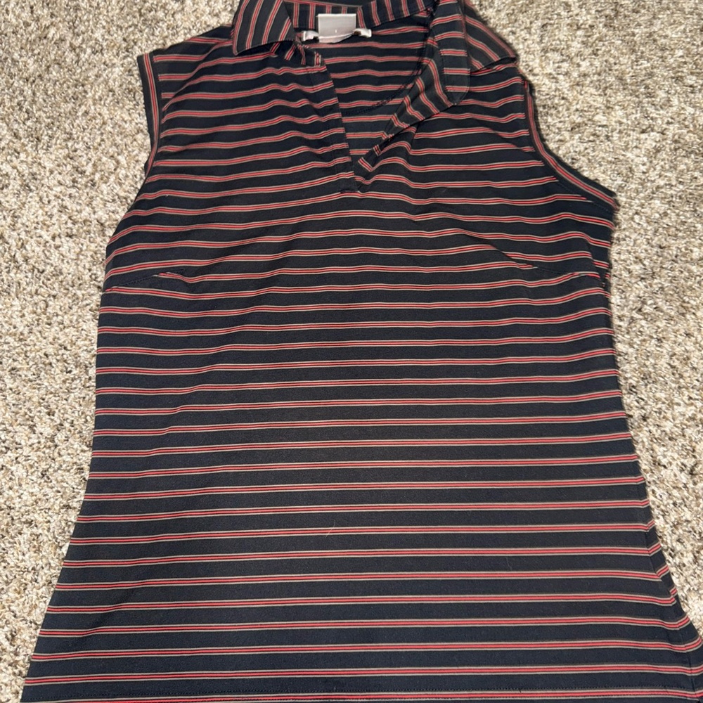 Nike Black and Red Striped‎ Tank Top